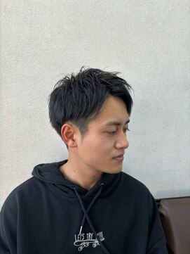 髪屋 メンズ王道ショートアップバング