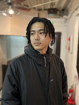 ビーバイエイトジェンツ(Bee by EIGHT GENTS) ダークアッシュアッシュブラックカルマパーマベリーショート