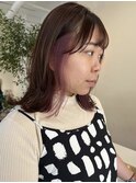 イヤリングカラー/くすみピンク/レイヤーミディアム