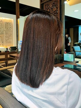 ヘアリゾート粋 ティガ 池袋店(tiga) 髪質改善/ミディアムボブ/ストレート