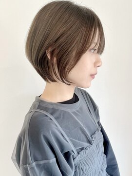 スリー(Th:ree) 【Th:ree】ショート/顔まわり/丸み/マッシュ/縮毛矯正/大久保