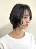 ヘアメイク シンズ ヤシマ(Hair Make SHIN'S YASHIMA)&nbsp;ウルフカット/ ダークグレージュ/小顔カット/高松