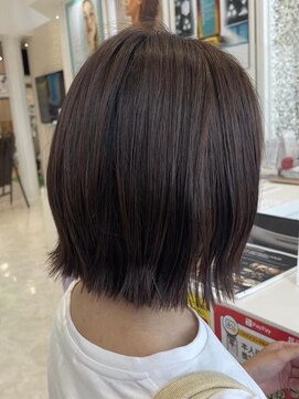 ハナブサ 御経塚店(HANABUSA) 30代/ショート/オリーブベージュ/ボブ