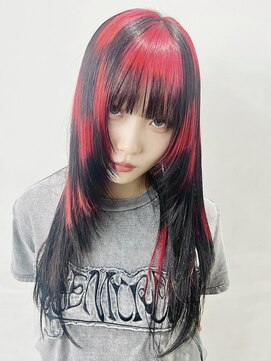 レコ 渋谷(LECO) コントラストハイデザインシャギーロングレイヤー