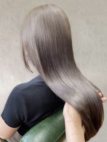 クオリス 上福岡店(QUALIS)&nbsp;20代30代大人可愛い髪質改善小顔艶感ミディミルクティーベージュ