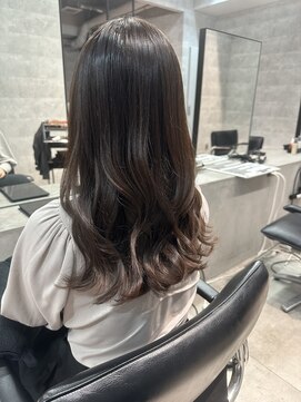 ソル 八王子(SOL) 素髪ストレート×デジタルパーマ×艶カラー