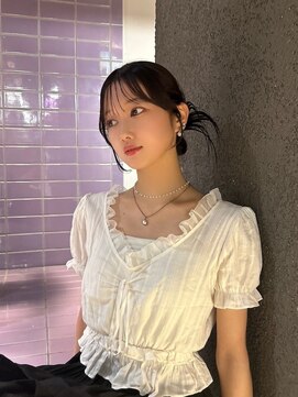 ペレ 栄 アネックス(PELE栄ANNEX) 暗髪/ツヤ髪/韓国/レイヤーカット/前髪カット/トリートメント/栄