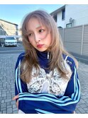 ミルクティーベージュ × ロングレイヤー 【須田】