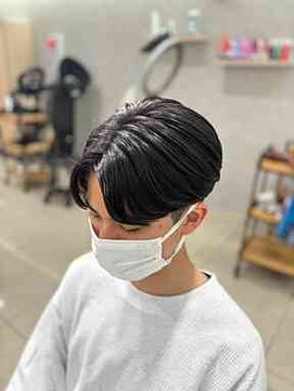 アッシュ 高幡不動店(Ash) 曲がる縮毛矯正ツーブロック刈り上げニュアンスセンタ―パート