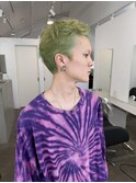 ミントグリーン×ライトブラウン