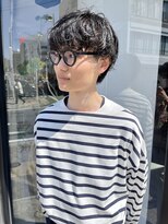 ヘアー アイス ルーチェ(HAIR ICI LUCE)&nbsp;ゆるめマッシュパーマ メンズパーマ ツーブロック 大須 / 井上
