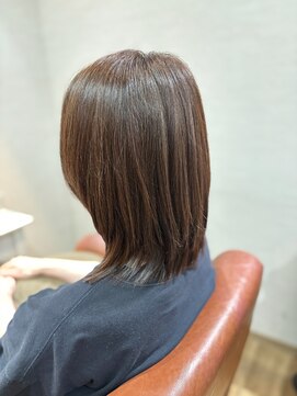 リーク(LEEK) オーガニックカラー(白髪染め)Before→After