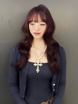 ベレーザ 渋谷神南(Beleza)&nbsp;16513黒髪レイヤーハッシュカットラベンダーグレーバーガンディ