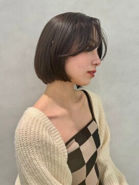 アッシュ 茗荷谷店(Ash) 艶感が映える大人センターパートボブ