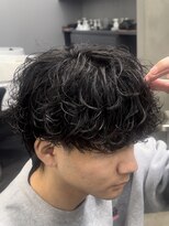 フィフス トウキョウ (fifth TOKYO) 渋谷シャドウパーマメンズセンターパートウルフマッシュカット