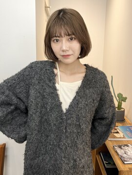 【haif】 ボブ レイヤーカット 学割U24 ダブルカラー 髪質改善