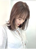 ブラウンカラー　ミディアム