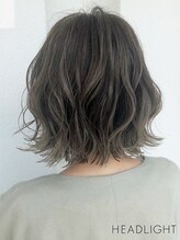 アーサス ヘアー デザイン 鎌取店(Ursus hair Design by HEADLIGHT) ウルフレイヤーボブオリーブグレーオリーブグリーンハイライト