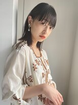 バブルス 成増店(BUBBLES)&nbsp;ミディアムボブ×カーキグレージュ