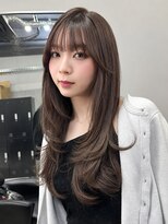 レブ 三条河原町(Reb,)&nbsp;レイヤーカット/顔まわり/ハッシュカット/韓国レイヤー/前髪