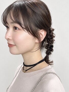 シンス 銀座(since) 顔周りカット/ヘアセット/ヘアアレンジ/編み下ろしアレンジ