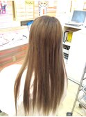 地毛ショートから ストレートエクステ 
