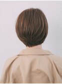 ナチュラルショートボブ 【ショコラブラウン】