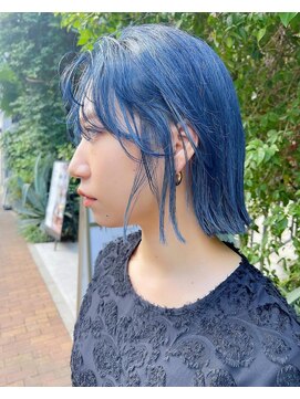 ジゼル(GiseL) アクアブルー♪ブリーチカラー/ダブルカラー/ブルーブラック