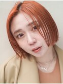 グレージュ 大人かわいい フェザーバング マッシュショート