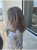 20代30代ダブルカラーブリーチ立体感グラデーション透明感