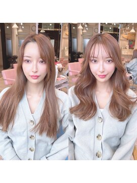 ミラリー トウキョウ(Mirareee Tokyo) 20代30代40代◎韓国ヘアー顔周りレイヤー青髪似合わせカットロブ