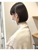 ミニボブ×ダークアッシュ