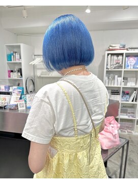 ディーカヘアーセンダイ(Di KA HAIR sendai) light blue/水色/ペールブルー/アクアブルー/ハイトーン