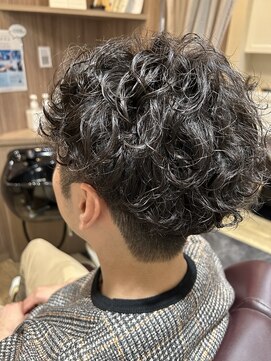 ヘアーズロー(hair's LOWE) スパイラルMIXパーマ波巻き/メンズカット/ビジネス/黒髪/モテ髪