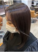 艶髪カラー ブリーチなしダブルカラー