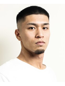 レンゲン(LENGEN) 束感刈り上げビジネス七三ツーブロックアップバング1042