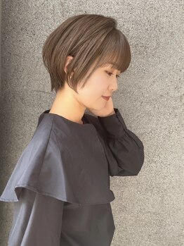 アンバー(Amber)の写真/ボブ＆ショートヘアなら絶対【Amber】にお任せ☆ナチュラルで柔らかな雰囲気をつくります♪