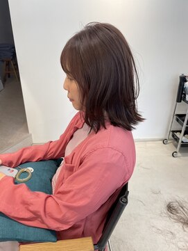 アロン(alon) 似合わせカット#ウルフ#くびれミディ#ピンクベージュ前髪あり