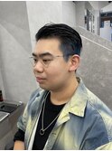 メンズショート メンズインナー インナーカラー 刈り上げカラー