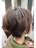 ルーズウェーブ×大人ハンサムショート