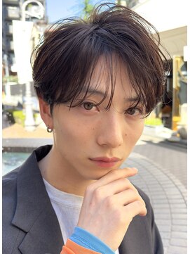 オーシャントーキョー サニー 原宿(OCEAN TOKYO Sunny) 短髪ツーブロック束感モテる黒髪シークレットパ ーマ流行