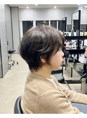40代50代60代白髪マッシュショートボブ大人美人くびれ髪質改善