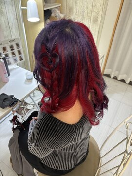 ヘアーメイクサロン リュクス(Hair make salon LUXE) 両編みおろしハートアレンジ