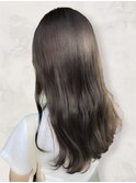 大人美人ヘルシースタイル艶感☆透明感アッシュロング