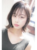 大人かわいいくびれヘアシースルーバング【銀座/銀座駅】
