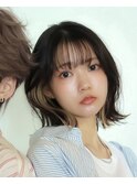 レイヤーミディアムミニボブ韓国ヘアワンホンヘアレイヤーカット