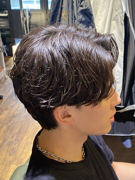 エクファフォーメン(EX-FA FOR MEN) カルマパーマ/ベリーショート/ダークアッシュ/ニュアンスパーマ