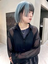 ヘアー アイス ルーチェ(HAIR ICI LUCE)&nbsp;ミニボブ/姫カット/ウルフ/ブルー/ペールブルー/城倉
