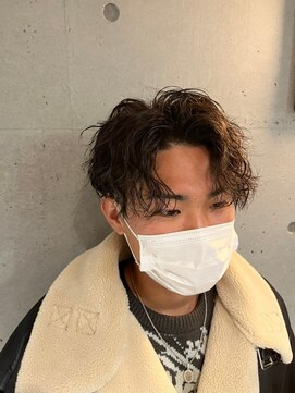 メンズサロンドットリアン(dot. lien) 無造作スパイラルパーマ刈り上げマッシュメンズパーマ