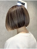 バレイヤージュ/船橋/くすみベージュ/細めハイライト